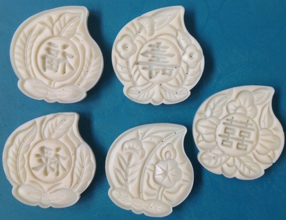 Giftshop12 Peach Shaped Moononcake Cake Cookie Cutter Mold Large N3