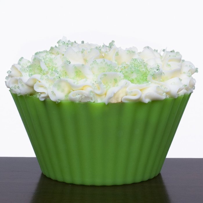 Silicone Cupcake Liners - Set Of 12 Premium Orange Muffin Baking-Cups In Storage Container. N48