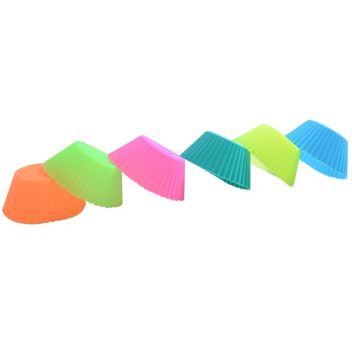 CHICHIC 24 Pack Silicone Baking Cups, Cupcake Holder Set, Cupcake Liners, Baking Molds, Cake Muffin Cups, NonStick... N13