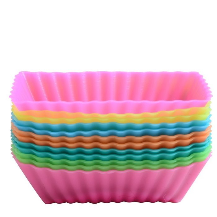 CHICHIC 24 Pack Silicone Baking Cups, Cupcake Holder Set, Cupcake Liners, Baking Molds, Cake Muffin Cups, NonStick... N15