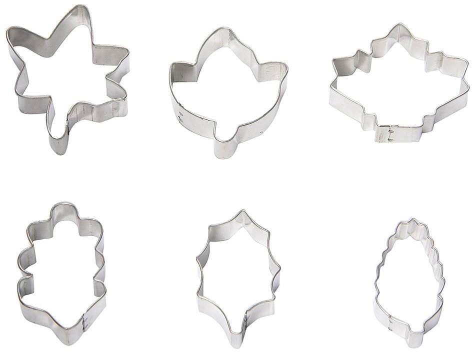 Fox Run 7-Piece Mini Leaf Cookie Cutter Set N4