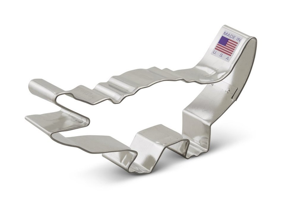 Ann Clark Alligator Cookie Cutter - 5.5 Inches - Tin Plated Steel