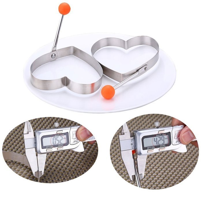 Guestway Egg Pancake Ring Molds Kitchen Cooking Tool Safe Stainless Steel 304 Fun Breakfast 4PCS N3