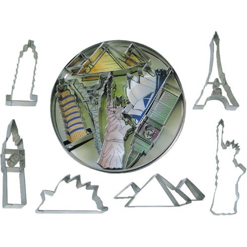 Landmarks Tin Cookie Cutter 6 Pc Set L1875