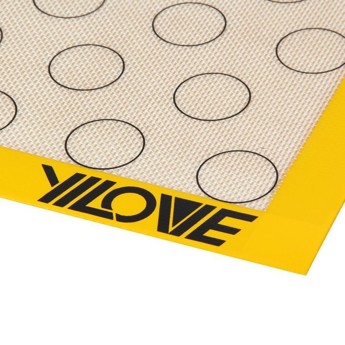 Yilove Premium Non-Stick Silicone Macaron Baking Mat,1/4 Sheet Size,11.6 x 8.3 inches N13