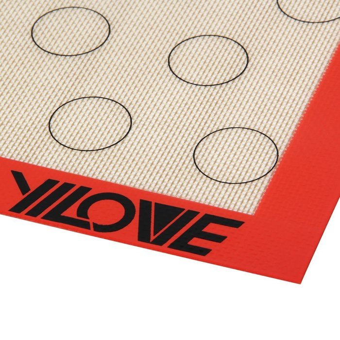 Yilove Premium Non-Stick Silicone Macaron Baking Mat,1/4 Sheet Size,11.6 x 8.3 inches N14