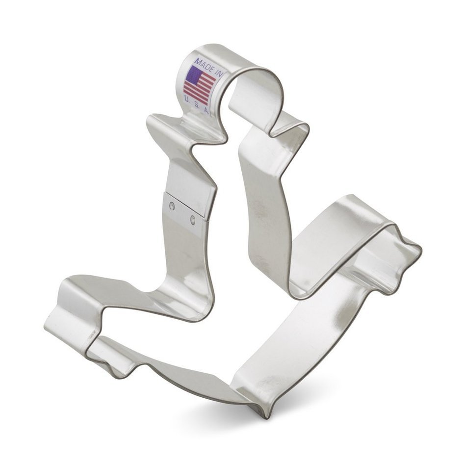 Ann Clark Anchor Cookie Cutter - 4.75 Inches - Tin Plated Steel