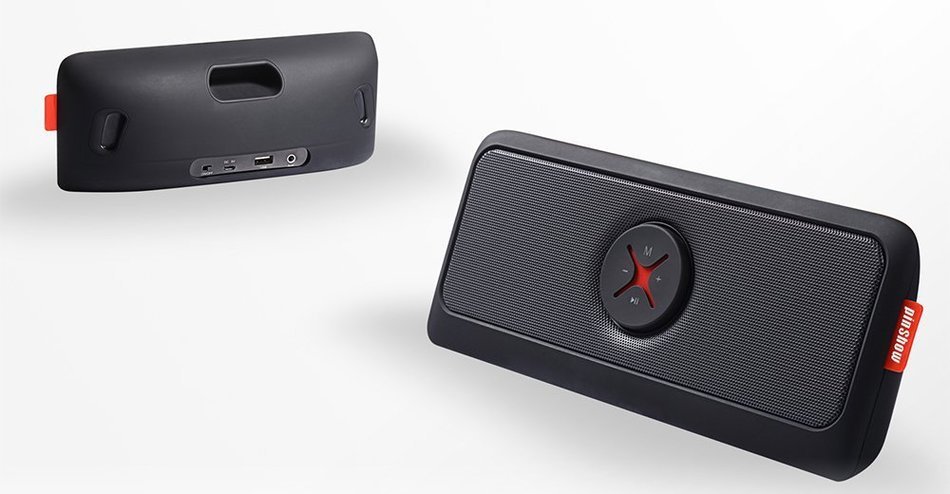 PINSHOW Bluetooth Portable Wireless speaker with Microphone Support TF Card AUX Input Function, Power Bank, More... N8