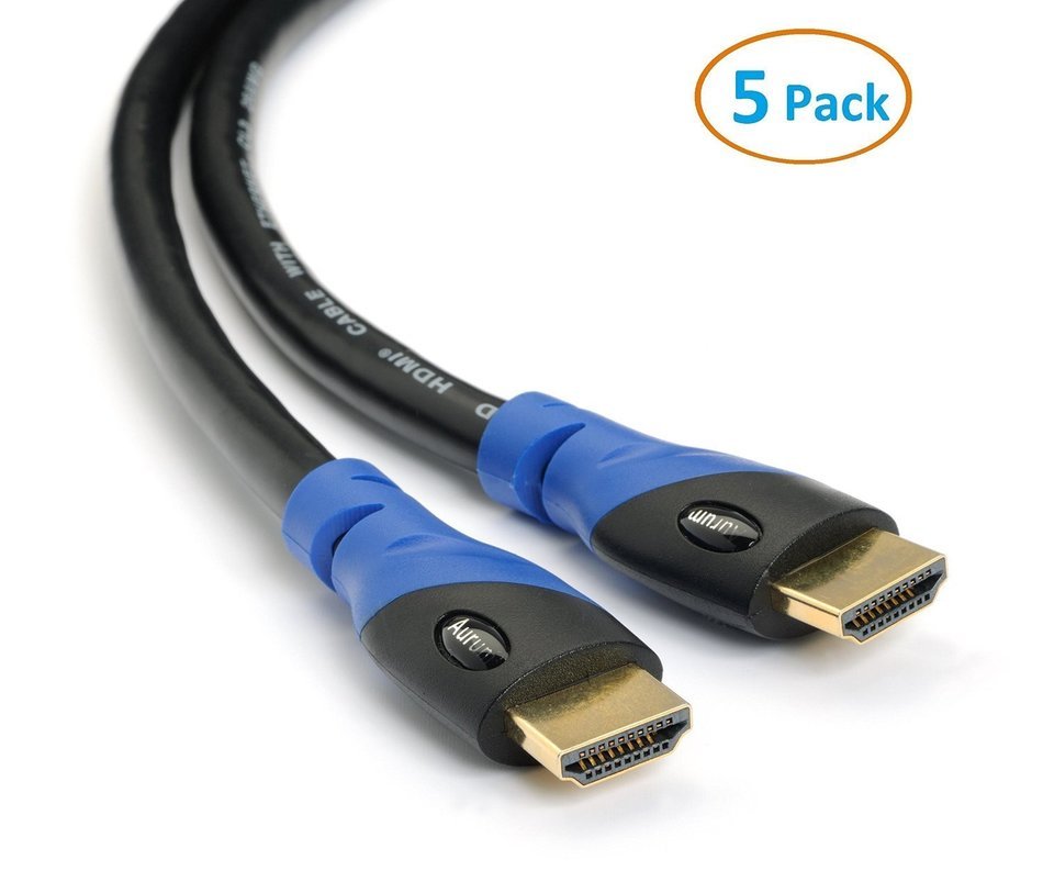 Aurum Cables Ultra Series HD14BB50FTNB-N 26 AWG High Speed HDMI Cable CL3 Rated for In-wall Installation, Supports... N4