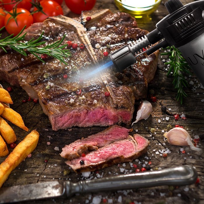 Nuvita Culinary Torch - stainless steel Professional Creme Brulee Torch For Professional & Home Chef Kitchen Use... N4