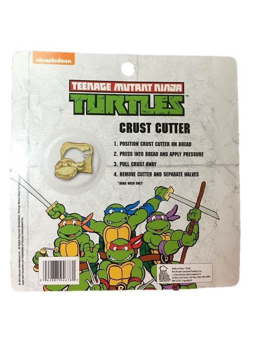 1 X Teenage Mutant Ninja Turtles TMNT Sandwich Crust Cutter Decruster for School Lunch N2
