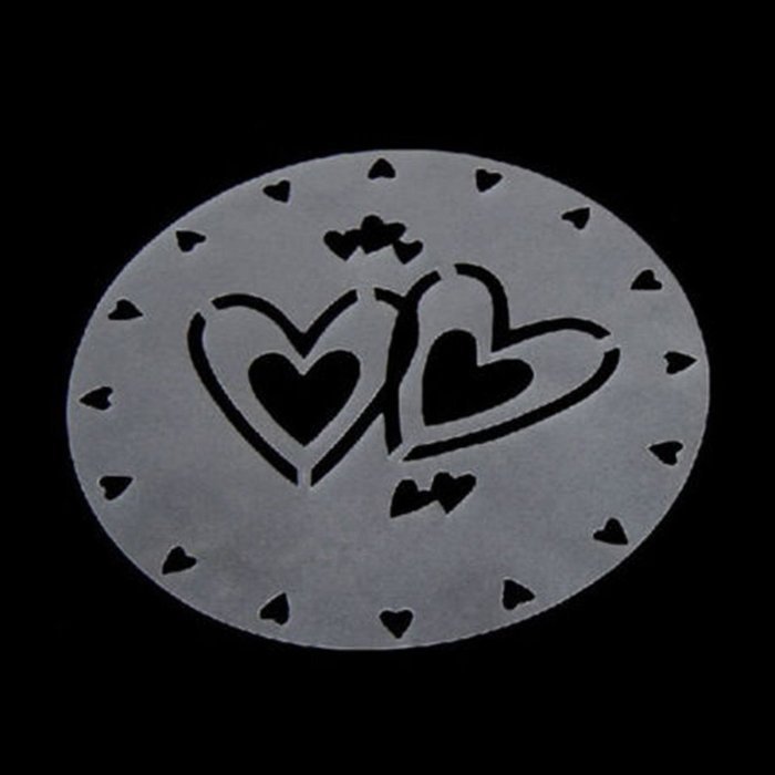 Hysagtek 4Pcs Round Cake Fondant Craft Decorating Flower Heart Birthday Sugarcraft Mold N2