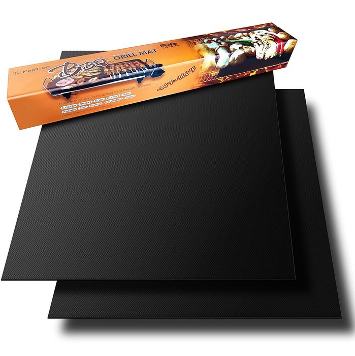 Heavy Duty BBQ Grill Mat, Baking Mats, Oven Liner- Perfect Grill Marks Every Time Without Burning - Charcoal /...