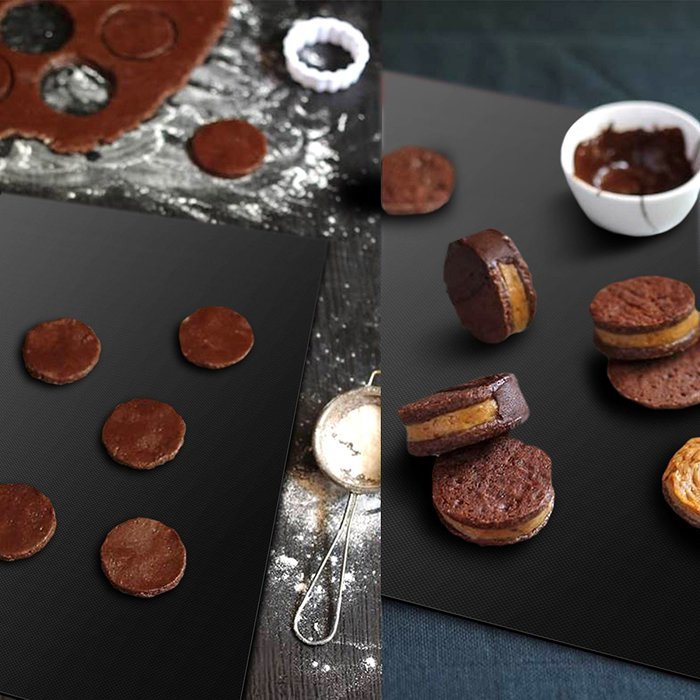 Heavy Duty BBQ Grill Mat, Baking Mats, Oven Liner- Perfect Grill Marks Every Time Without Burning - Charcoal /... N2