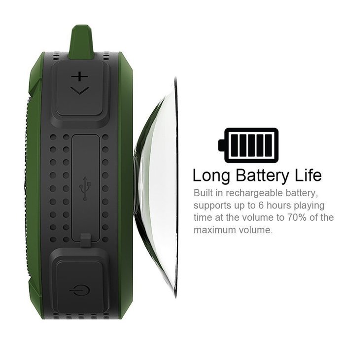WONFAST&reg; 5 Watt Driver Portable Waterproof Bluetooth 3.0 Speaker Rugged Wireless For Outdoor/Shower with Built-in... N4