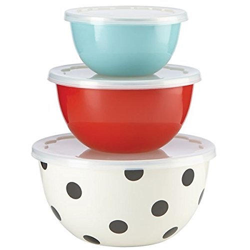 KSNY All in Good Taste Metal Serve and Store, Stainless, Set of 3