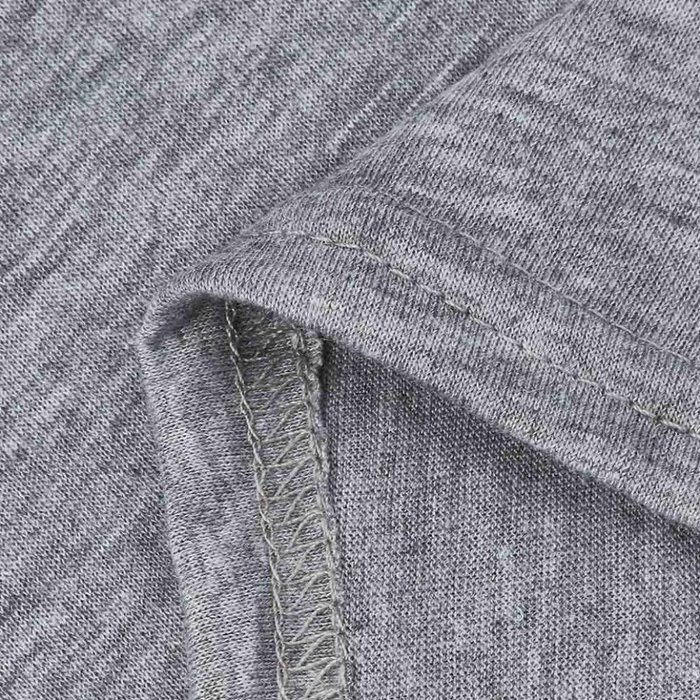 AIMTOPPY Women Lace Stitching Three-Quarter Sleeve Round Neck Tops Shirt Blouse (L, Gray) N10