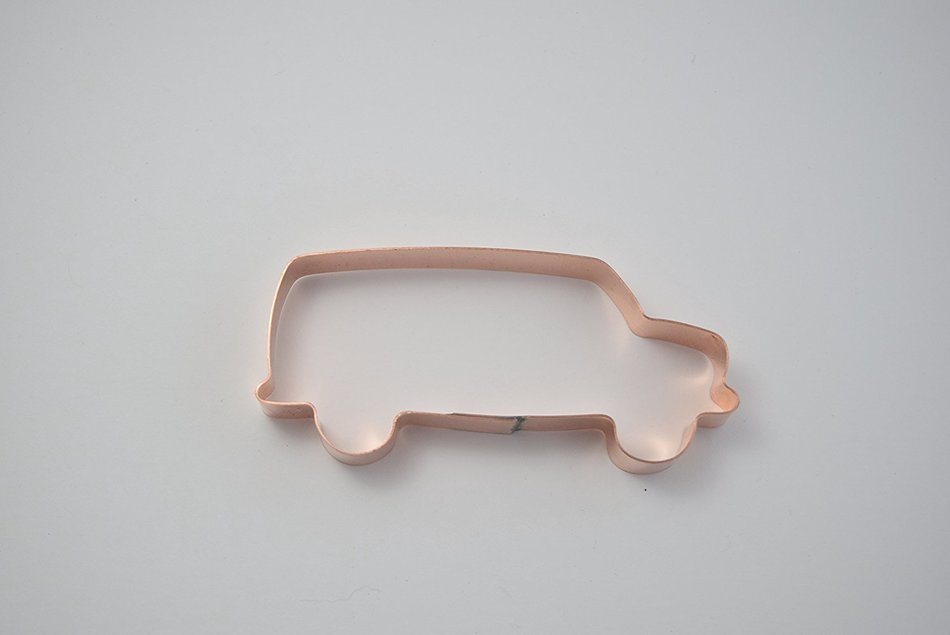 Family Van Copper Cookie Cutter N4