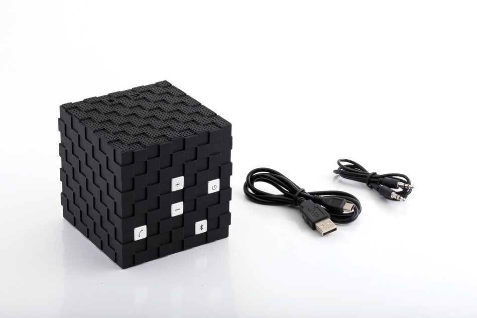 [New Release] E-Monster Magic Cube Portable Wireless Speaker, Bluetooth 3.0, Rechargeable, Black