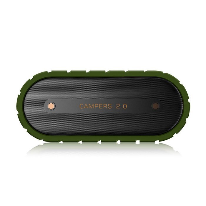 Mrice Campers 2.0 Bluetooth Wireless Waterproof Speaker with Microphone, 6W output (Black) N9