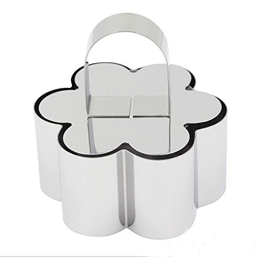Yunko 5pcs Stainless Steel Cheese Cake Cookie Cutter Mold N4