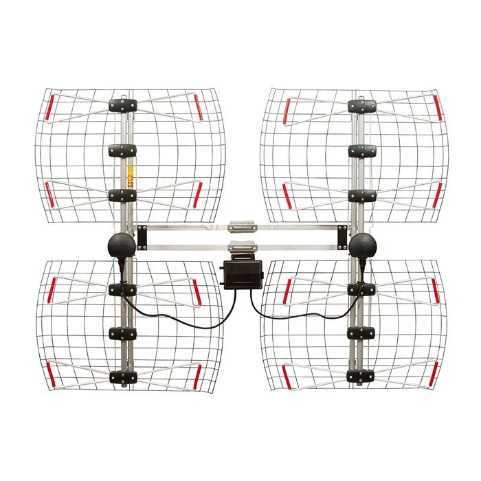 8 Element Bowtie Indoor/Outdoor HDTV Antenna - 70 Mile Range