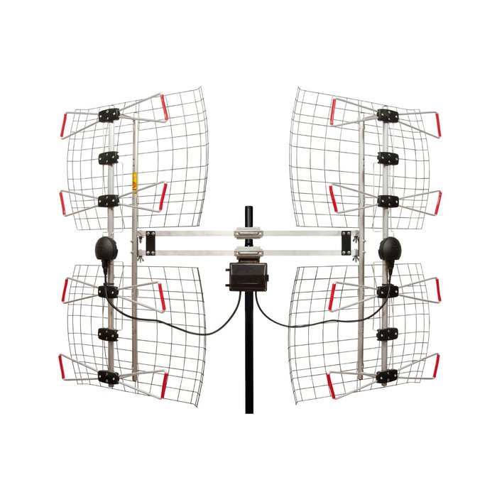8 Element Bowtie Indoor/Outdoor HDTV Antenna - 70 Mile Range N2