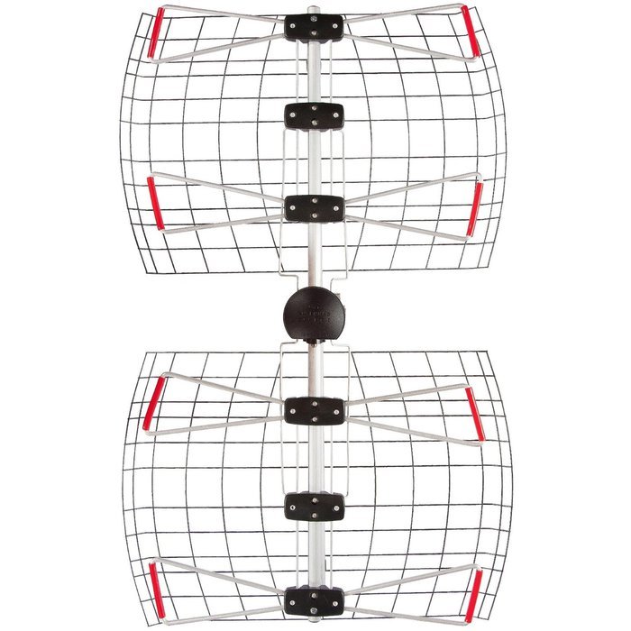 8 Element Bowtie Indoor/Outdoor HDTV Antenna - 70 Mile Range N9