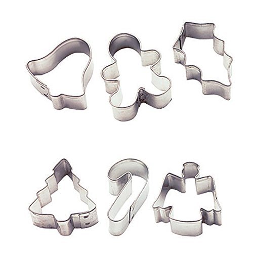 Wilton Holiday 6-Piece Mini Metal Cutter Set