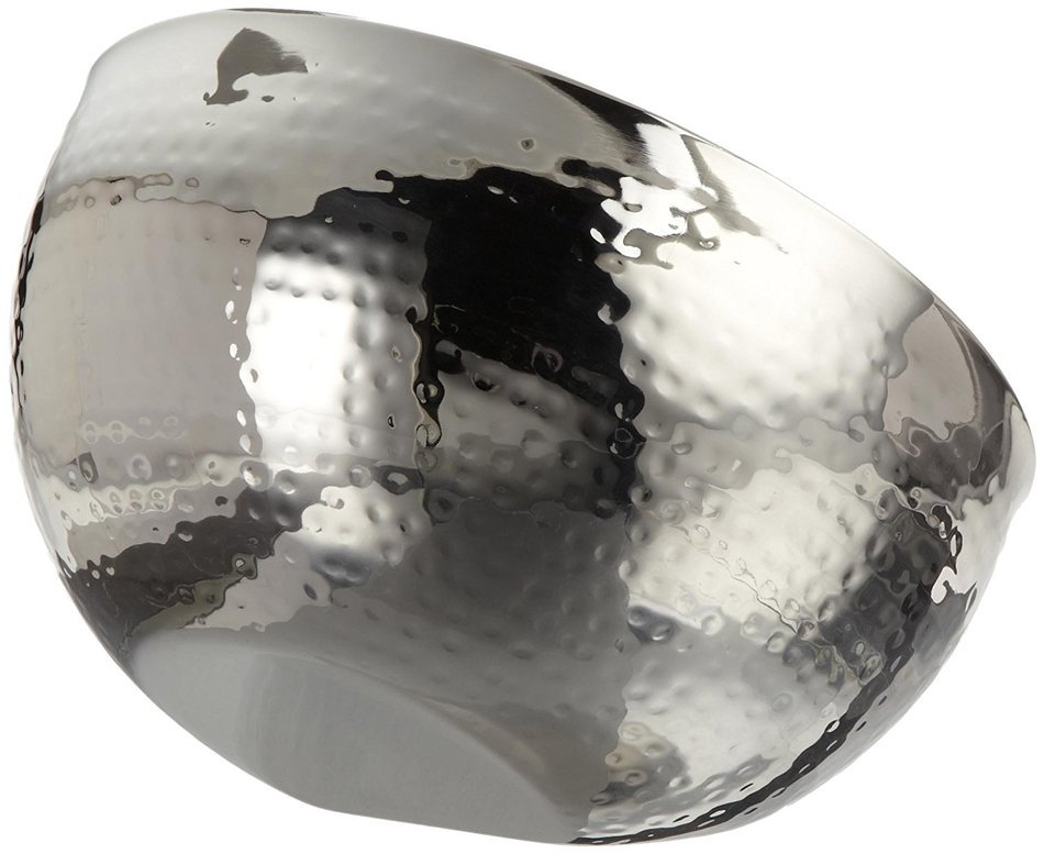 Elegance Hammered 8-Inch Stainless Steel Dual Angle Doublewall Serving Bowl N13