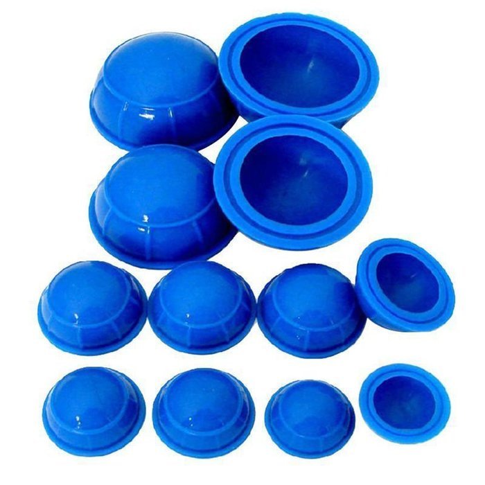 Beauty Clubs Silicone Medical Vacuum Massager Cupping Cups Therapy Anti Cellulite (Yellow) N9