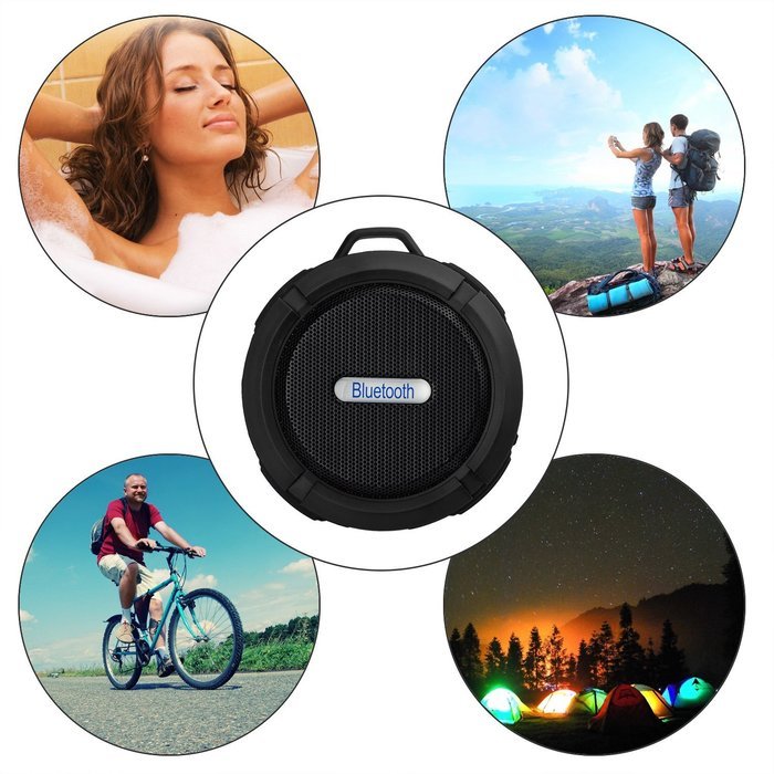 Portable Bluetooth Shower Speaker, SWINCHO C6 Wireless Bluetooth Stereo Speaker with Waterproof & Shockproof &... N5
