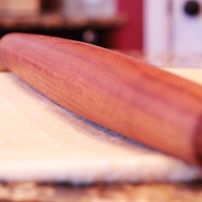 Mahogany French Rolling Pin Tapered Solid Wood Design Hand Crafted In The Usa N Free Image