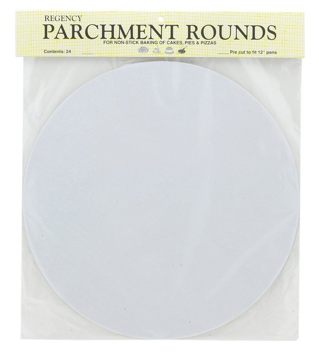 Regency Wraps RW1112 Round Parchment Paper, 12-Inch, White, Set of 24