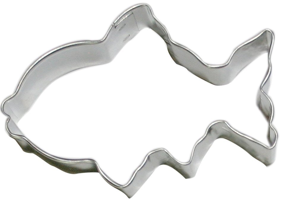 Goldfish Cookie Cutter - Set of 3 Multipurpose Cutters, 5-inch, 3-inch and Jesus Fish 4.5-inch N4