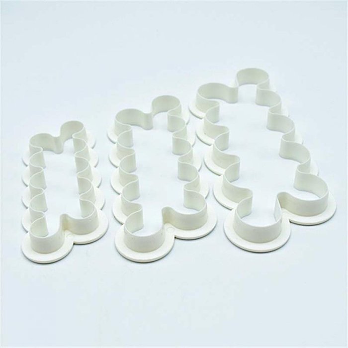 Genenic 3 Size 3D Cookie Fondant Cake Decorating Mold Rose Flower Cutter Mould N3