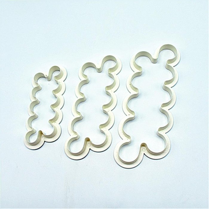 Genenic 3 Size 3D Cookie Fondant Cake Decorating Mold Rose Flower Cutter Mould N9