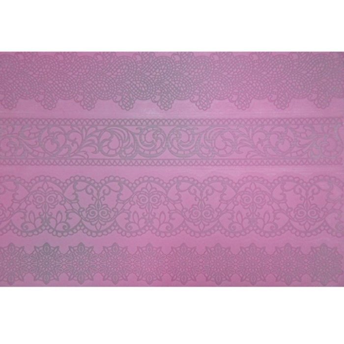FOUR-C Design Cake Mat Lace Silicone Mat Cake Tools Color Pink N2