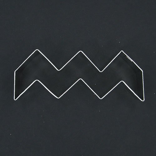 5" Chevron Print Cookie Cutter for Custom Birthday Party Baby Bridal Wedding Shower Fondant Treats