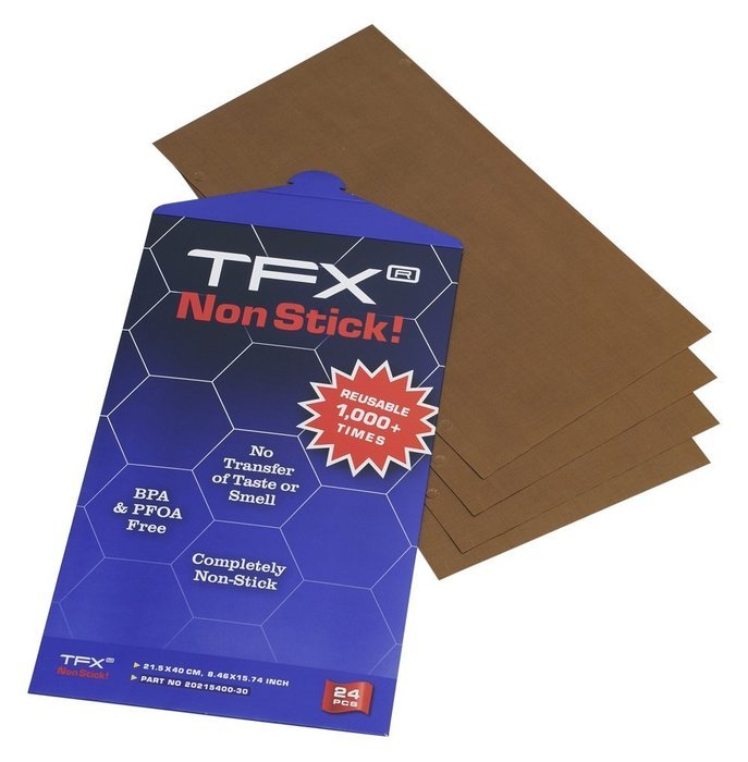 TFX Nonstick! 20215400-30 Sheet for Electrolux HSG Sandwich & Panini Press (24 Pack), Brown, 8-1/2 x 15-3/4"