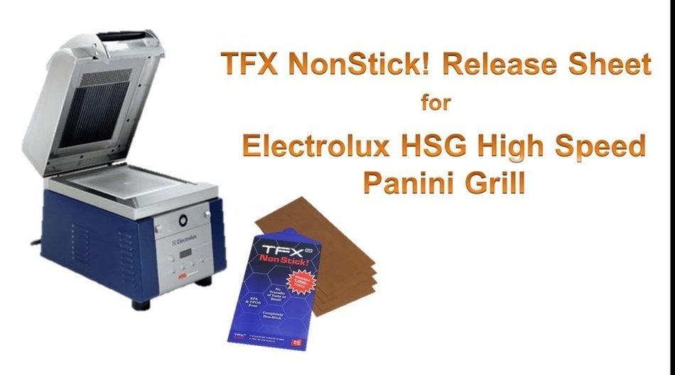 TFX Nonstick! 20215400-30 Sheet for Electrolux HSG Sandwich & Panini Press (24 Pack), Brown, 8-1/2 x 15-3/4" N2