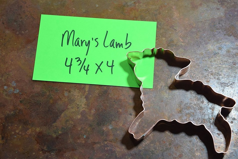 Mary's Larger Leaping Lamb Farm Animal Cookie Cutter N2