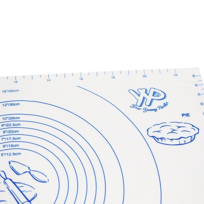 Pastry Mat, YYP Large Silicone Pastry Mat with Measurements, 23.5"x15.7"(60x40cm), Non-Slip Sheet, Full Sticks... N3