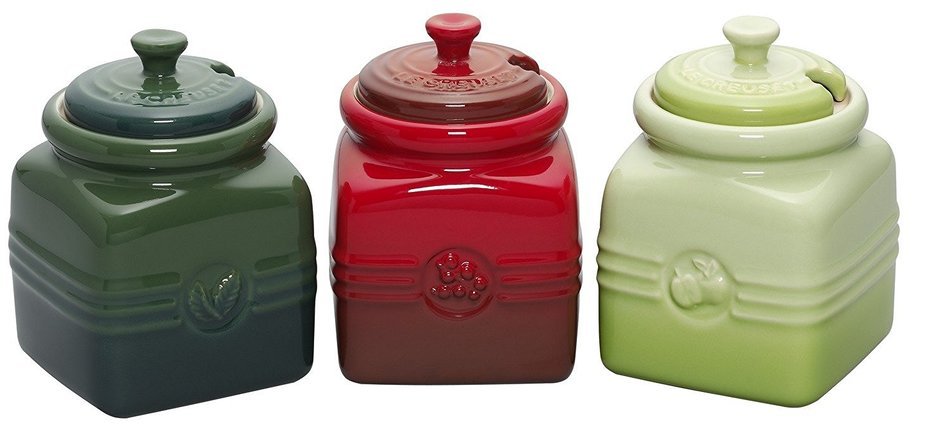 Le Creuset Stoneware 15-Ounce Honey Pot, Dijon N6