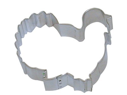 R&M Gobbler Turkey 3.75" Cookie Cutter in Durable, Economical, Tinplated Steel