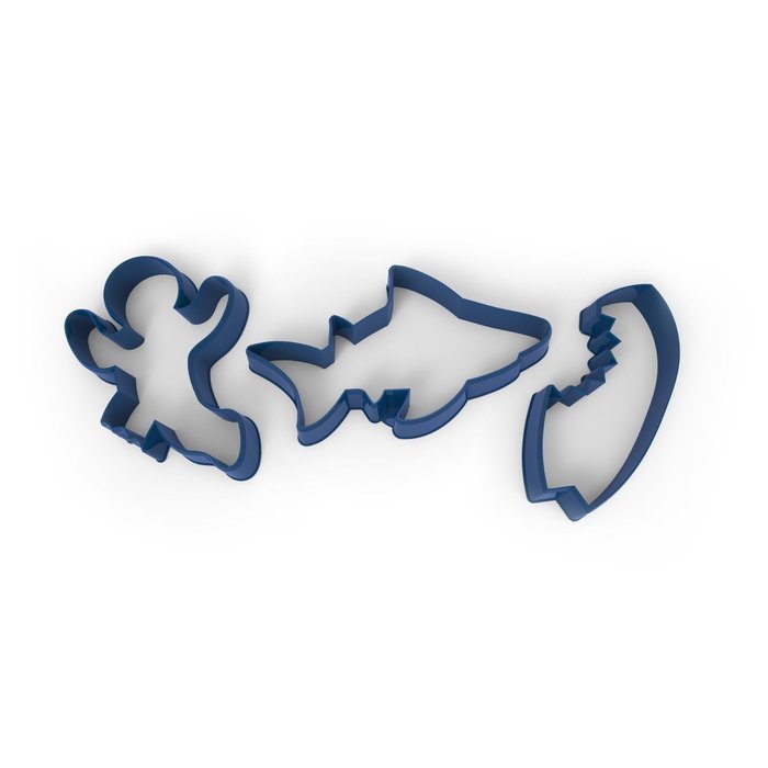 Fred & Friends DIG-INS Dinosaur Fossil Cookie Cutter/Stampers, Set of 3 N8