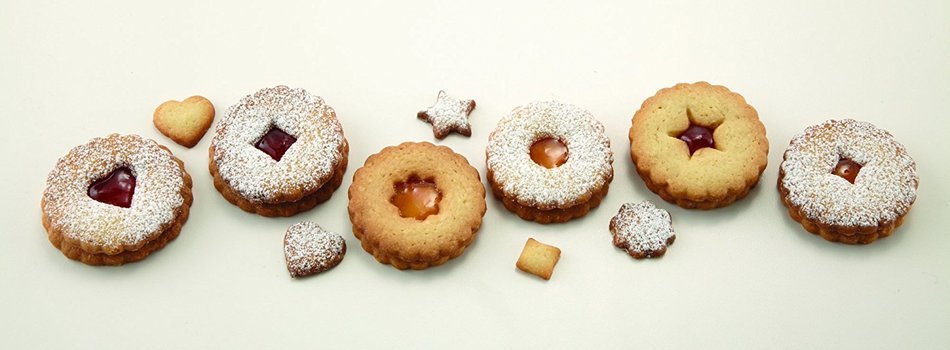 Chicago Metallic Linzer Cookie Cutters Set of 6 N3