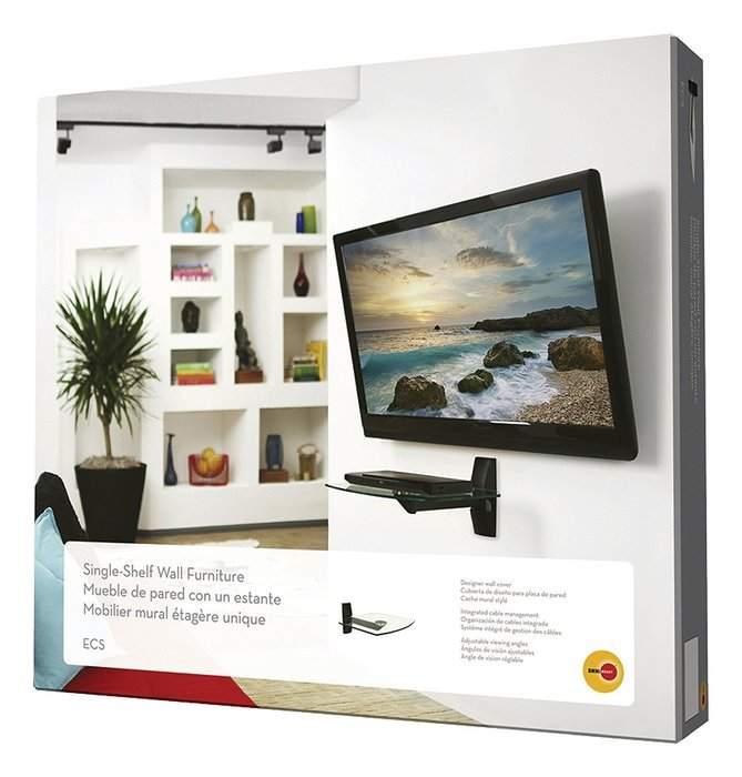 OmniMount ECSB Component Shelf Wall Shelf for TVs and Video Accessories N4