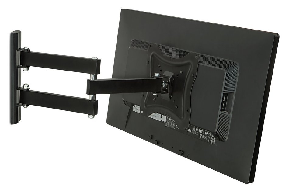 Mount-It! TV Wall Mount Bracket Full Motion Computer Monitor Arm, Swivel Tilting Corner Bracket for 23 - 42 inch... N3