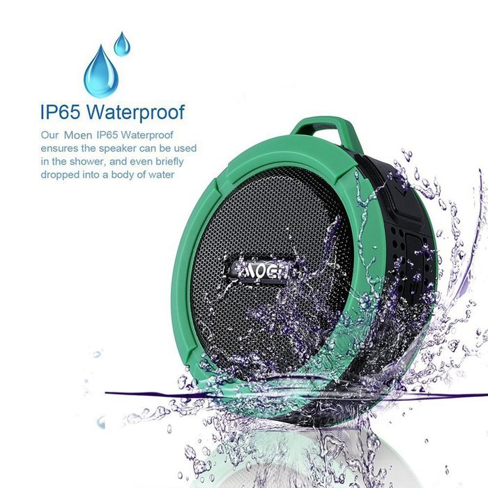 [Outdoor&Shower Speaker ] Moen Waterproof Portable Wireless Bluetooth Speaker 5W Driver Built-in Mic Handsfree... N10